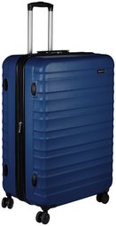 AmazonBasics Valise de voyage à roulettes pivotantes, Bleu marine, 78 cm