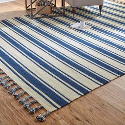 Amazon Brand – Stone & Beam Los Altos Striped Dhurrie Farmhouse Area Rug, 8' x 10' 6