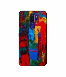 Amazon Brand - Solimo Designer Multicolor Brush Texture on Wall 3D Printed Hard Back Case Mobile Cover for Oppo A9 (2020)