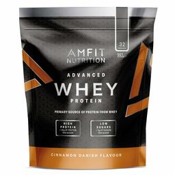 Marque Amazon - Amfit Nutrition Advanced Whey protéine de lactosérum saveur cannelle danois, 32 portions,  990 g