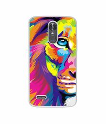 Amazon Brand - Solimo Designer Funny Cat Pattern Print UV Printed Soft Back Case Mobile Cover for LG Stylus 3