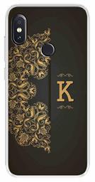 Amazon Brand - Solimo Designer Multicolor Black Pattern Alphabet-K Printed Soft Back Case Mobile Cover for Xiaomi Redmi Note 5 Pro