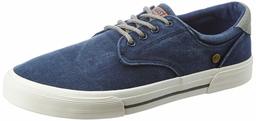 Amazon Brand - Inkast Denim Co. Men's Navy Canvas Sneakers-8 UK (AZ-IK-020A)