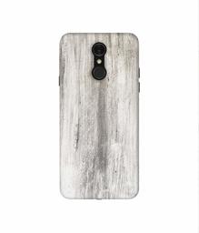 Amazon Brand - Solimo Designer Wooden Texture 3D Printed Hard Back Case Mobile Cover for LG Q7