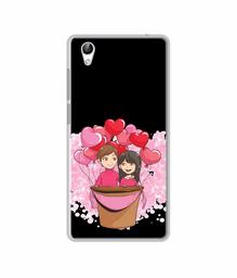 Amazon Brand - Solimo Designer Boy and Girl UV Printed Soft Back Case Mobile Cover for Vivo Y51L