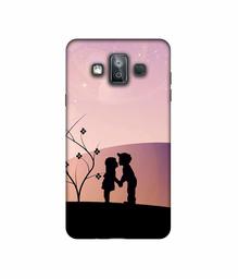 Amazon Brand - Solimo Designer Kiss-ing Couple 3D Printed Hard Back Case Mobile Cover for Samsung Galaxy J7 Duo