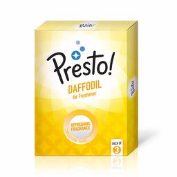 Amazon Brand - Presto! Air Freshener Pocket, Daffodil - 10 g (Pack of 3)