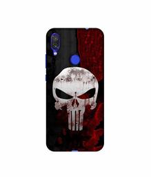 Amazon Brand - Solimo Designer Punisher Skull 3D Printed Hard Back Case Mobile Cover for Mi Redmi Note 7 / Note 7S / Note 7 Pro