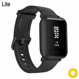 Amazfit Bip Lite SmartWatch Monitor de atividade fitness impermeável 30 metros pulsómetro modos desportivos iOS e Android (versão internacional - 45 dias de bateria) preto