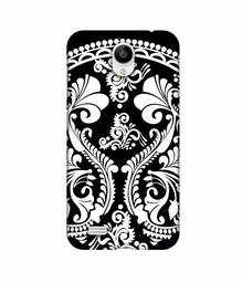 Amazon Brand - Solimo Designer Round White Rangoli 3D Printed Hard Back Case Mobile Cover for Vivo Y21L