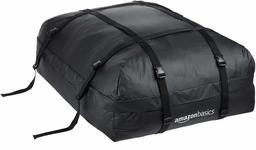 AmazonBasics Rooftop Cargo Carrier Bag, Black, 15 Cubic Feet (Renewed)