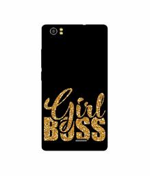 Amazon Brand - Solimo Designer Sparkle Girl Boss UV Printed Soft Back Case Mobile Cover for Lava Iris X5 4G