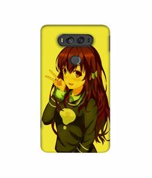 Amazon Brand - Solimo Designer DJ Girl Vector 3D Printed Hard Back Case Mobile Cover for LG V20