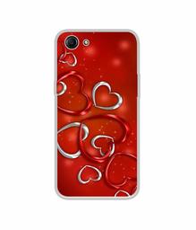 Amazon Brand - Solimo Designer Hearts UV Printed Soft Back Case Mobile Cover for Oppo A83