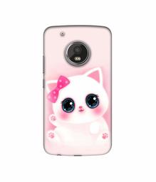 Amazon Brand - Solimo Designer Babby Kitty UV Printed Soft Back Case Mobile Cover for Motorola Moto G5 Plus