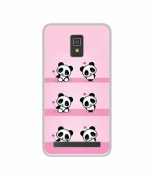 Amazon Brand - Solimo Designer Panda Pattern UV Printed Soft Back Case Mobile Cover for Lenovo A6600