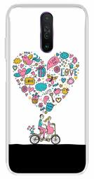 Amazon Brand - Solimo Designer Multicolor Happy Love Design Printed Soft Back Case Mobile Cover for Poco X2 / Xiaomi Redmi K30