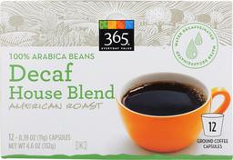 365 Everyday Value, Decaf House Blend Coffee Capsules, 12 ct