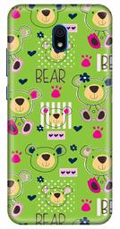 Amazon Brand - Solimo Designer Bear Pattern 3D Printed Hard Back Case Mobile Cover for Xiaomi Redmi 8A