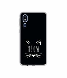 Amazon Brand - Solimo Designer Meow UV Printed Soft Back Case Mobile Cover for Samsung Galaxy A2 Core