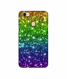 Amazon Brand - Solimo Designer Multicolor Stars 3D Printed Hard Back Case Mobile Cover for Oppo F5