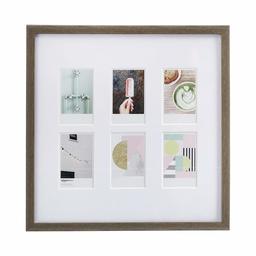 AmazonBasics Photo Frame for use with Instax - 6-Opening - 3.25