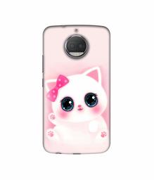 Amazon Brand - Solimo Designer Babby Kitty UV Printed Soft Back Case Mobile Cover for Motorola Moto G5S Plus