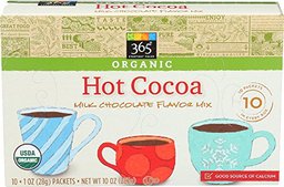 365 Everyday Value, Organic Hot Cocoa, Milk Chocolate Flavor Mix (10 - 1 oz Packets), 10 oz