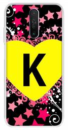 Amazon Brand - Solimo Designer Multicolor Heart Pattern Alphabet-K Printed Soft Back Case Mobile Cover for Poco X2 / Xiaomi Redmi K30