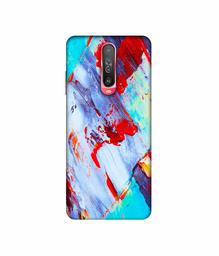 Amazon Brand - Solimo Designer Blue and Red Brush Texture 3D Printed Hard Back Case Mobile Cover for Poco X2 / Mi Redmi K30