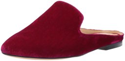 The Fix Women's Dalyah Closed Toe Loafer Slide, Magenta Velvet, 8 B US