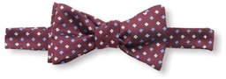 Franklin Tailored Men's Square Bow Tie, Burgundy