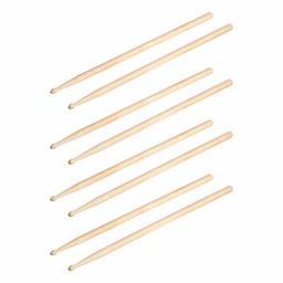 AmazonBasics 5A Drumsticks - Maple, 4-Pair Pack (Renewed)