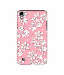 Amazon Brand - Solimo Designer White Flower Pattern 3D Printed Hard Back Case Mobile Cover for LG X Power