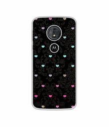 Amazon Brand - Solimo Designer Heart Texture UV Printed Soft Back Case Mobile Cover for Motorola Moto G6 Play/Motorola Moto E5