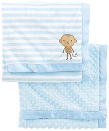 Simple Joys by Carter's Baby Boys' 2-Pack Plush Blankets