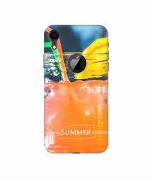 Amazon Brand - Solimo Designer Summer Juice 3D Printed Hard Back Case Mobile Cover for Apple iPhone XR (Logo Cut)