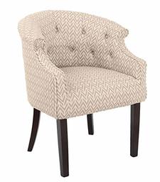 Amazon Brand – Ravenna Home Hughes Curved Back Tufted Patterned Accent Chair, 25