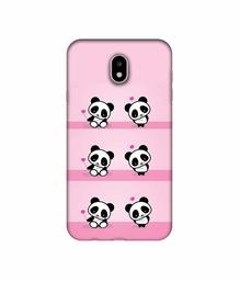 Amazon Brand - Solimo Designer Panda Pattern UV Printed Soft Back Case Mobile Cover for Samsung Galaxy J7 Pro