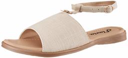 Flavia Women's Beige Fashion Sandals-5 UK (37 EU) (6 US) (FL117/BGE)