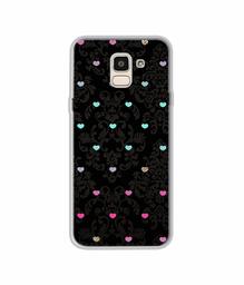 Amazon Brand - Solimo Designer Heart Texture UV Printed Soft Back Case Mobile Cover for Samsung Galaxy J6