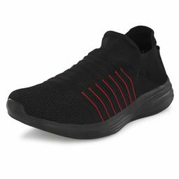 Fusefit Men's Zurich Black/Red Running Shoes-10 UK (44 EU) (11 US) (FFR-409_10)