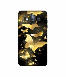 Amazon Brand - Solimo Designer Golden Butterfly Pattern 3D Printed Hard Back Case Mobile Cover for Samsung Galaxy J7 Duo