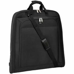 AmazonBasics Premium Travel Hanging Luggage Suit Garment Bag, 23 Inch, Black