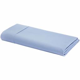 AmazonBasics Ultra-Soft Cotton Flat Sheet - Full, Dusty Blue