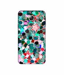 Amazon Brand - Solimo Designer Multicolor Stone 3D Printed Hard Back Case Mobile Cover for Samsung Galaxy E5