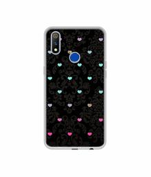 Amazon Brand - Solimo Designer Heart Texture UV Printed Soft Back Case Mobile Cover for Realme 3 Pro