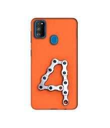 Amazon Brand - Solimo Designer Number Four 3D Printed Hard Back Case Mobile Cover for Samsung Galaxy M21 / M30s