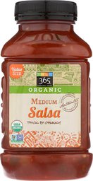 365 Everyday Value, Organic Medium Salsa, Thick & Chunky, 38 oz