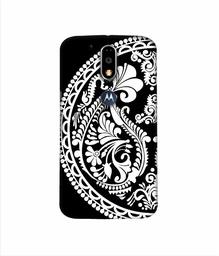 Amazon Brand - Solimo Designer Half Circle Rangoli 3D Printed Hard Back Case Mobile Cover for Motorola Moto G4 Plus (with Logo Cut)